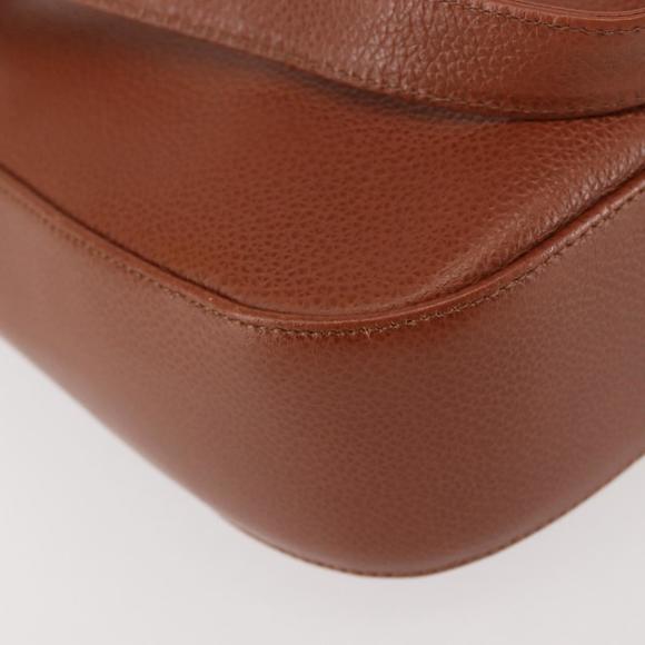 BALLY Tote Bag Leather Brown Gold Auth BA6025 - Picture 15 of 16